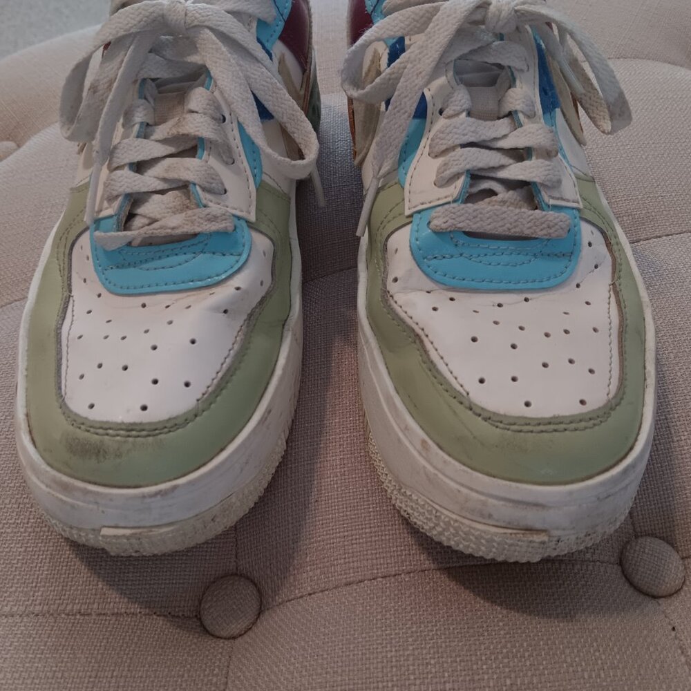 Womans Nike Air Force 1 Fontanka " St. Petersburg Raves " Size 9 - Picture 4 of 10